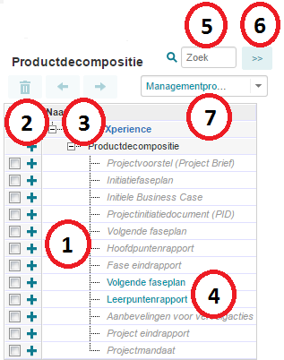 section product breakdown edit mode